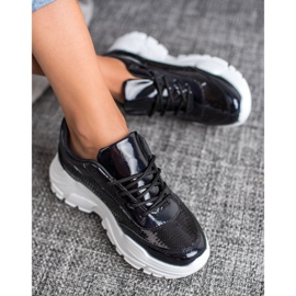 Marquiz Scarpe sportive con paillettes nero 2