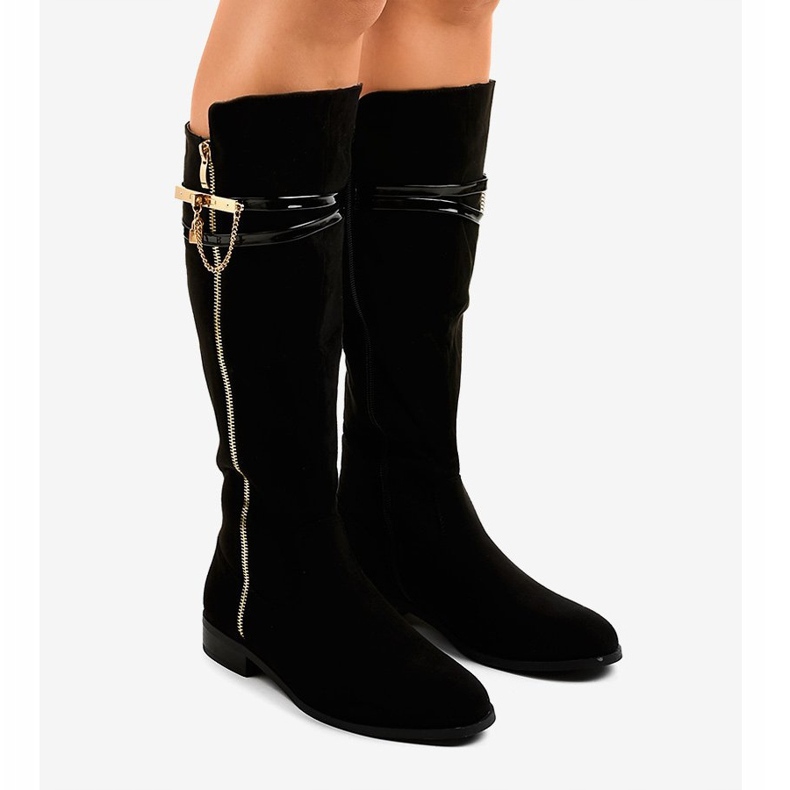 Stivaletti neri 7570-PG nero 1