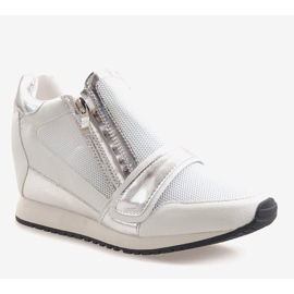 Sneakers semplici alla moda SK48 bianche bianco 1