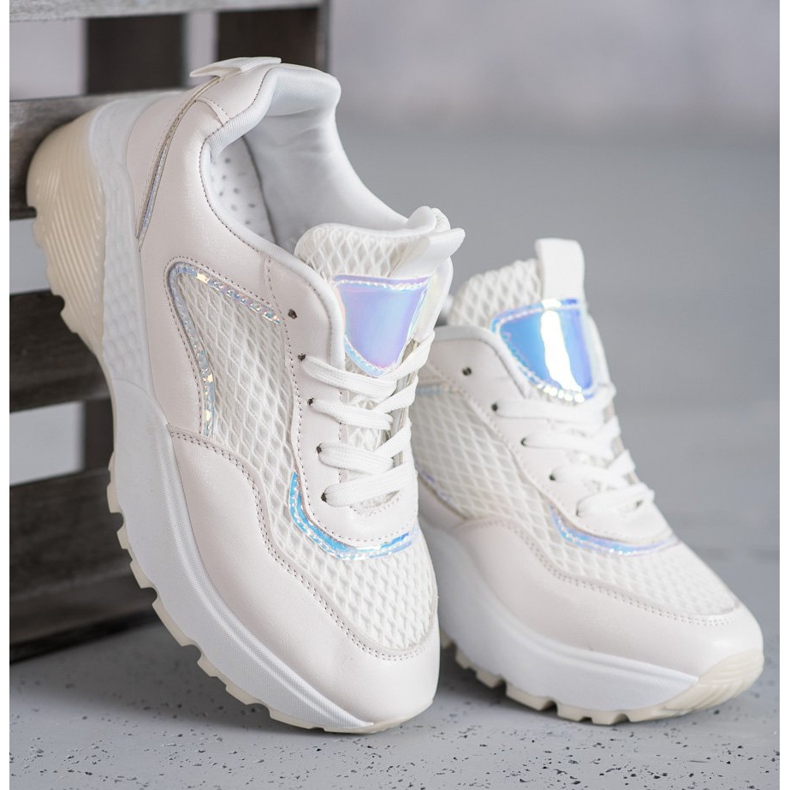 SHELOVET Scarpe sportive comode bianca 1
