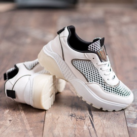 SHELOVET Scarpe sportive comode bianco 1