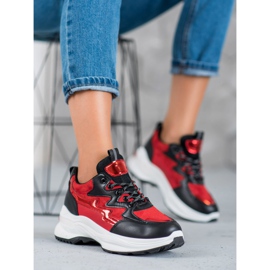 SHELOVET Scarpe sportive rosso multicolore 2