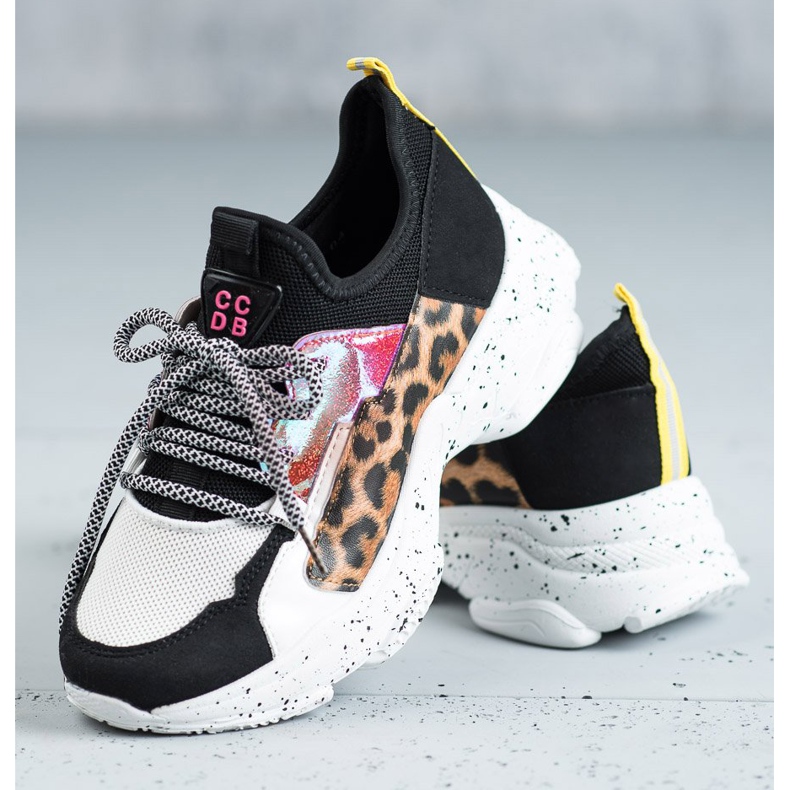 SHELOVET Scarpe sportive con stampa leopardata nero multicolore 1