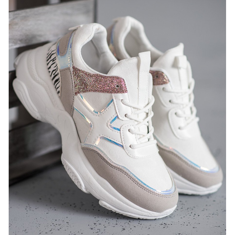 SHELOVET Scarpe sportive alla moda bianca 2