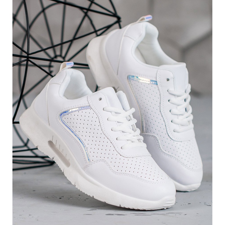 SHELOVET Scarpe sportive bianche bianco 1