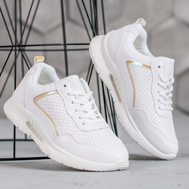 SHELOVET Scarpe sportive bianche bianca 1