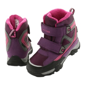 Stivali MtTrek Velcro con membrana 18-501-011 viola rosa grigio 3