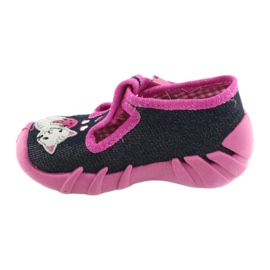 Scarpe per bambini Befado 110P348 blu navy multicolore rosa 2