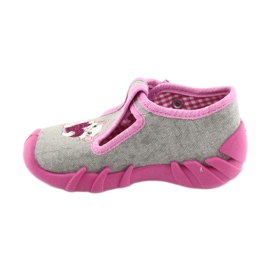 Scarpe per bambini Befado 110P338 rosa grigio 2