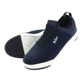 Scarpe da uomo Lee Cooper 19-29-041B blu navy 4