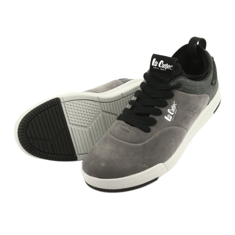 Lee Cooper 19-29-051B scarpe grigie nero grigio 4