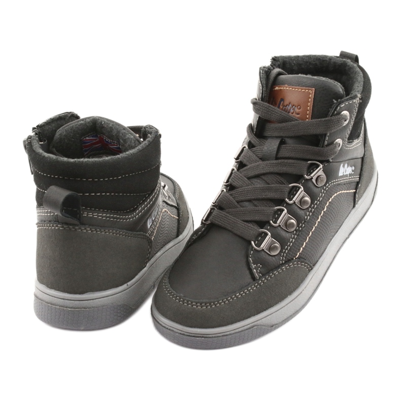 Lee Cooper Scarpe sportive alte per bambini 19-29-081 grigio 4