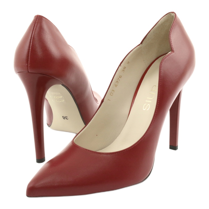 Décolleté rosse sul tacco Anis 4376 rosso 3