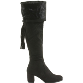 Stivali in camoscio nero Filippo 514 1