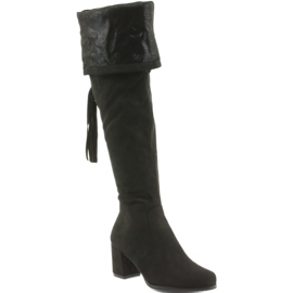 Stivali in camoscio nero Filippo 514 2