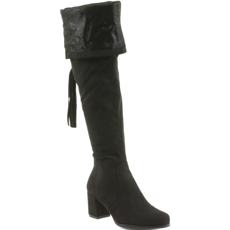Stivali in camoscio nero Filippo 514 2