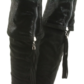 Stivali in camoscio nero Filippo 514 4