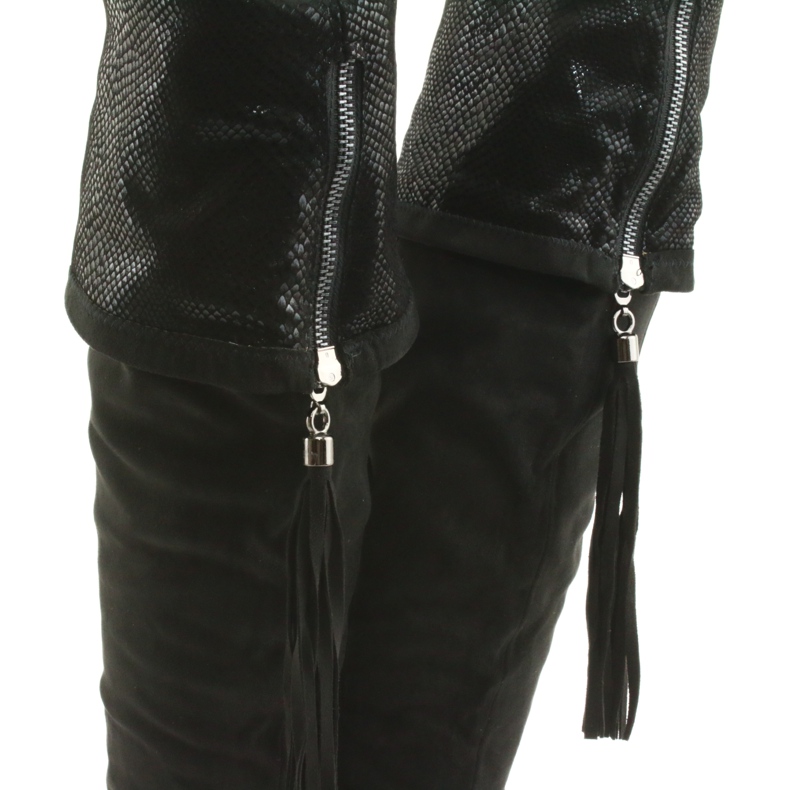 Stivali in camoscio nero Filippo 514 4