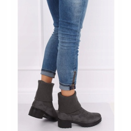 Grigio Stivali da donna con guardolo ZX2804 Grigio 2