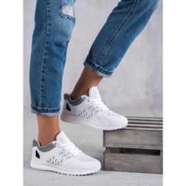 SHELOVET Scarpe sportive leggere bianca 2