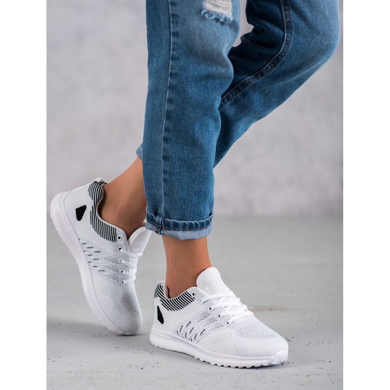 SHELOVET Scarpe sportive leggere bianca 1