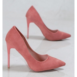 Cm Paris Tacchi in pelle scamosciata rosa 1