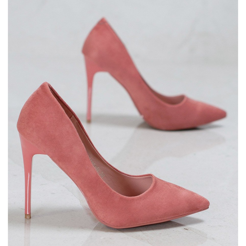 Cm Paris Tacchi in pelle scamosciata rosa 1