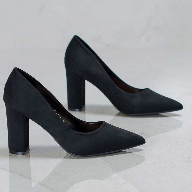 Laura Mode Décolleté in camoscio nero 2