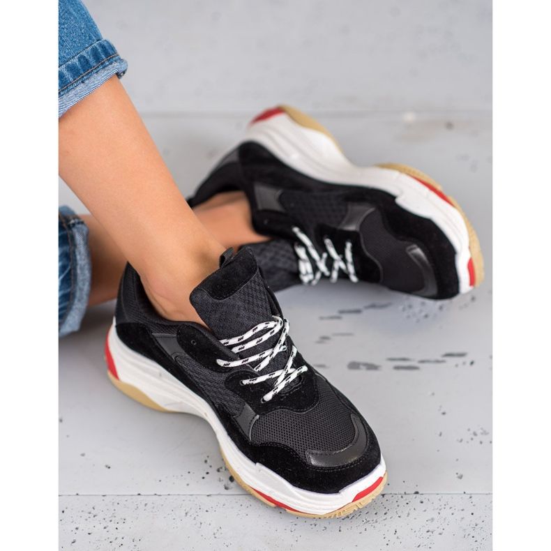SHELOVET Scarpe sportive da donna nero 2