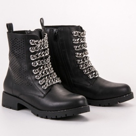Groto Gogo Stivali in stile rock nero 1