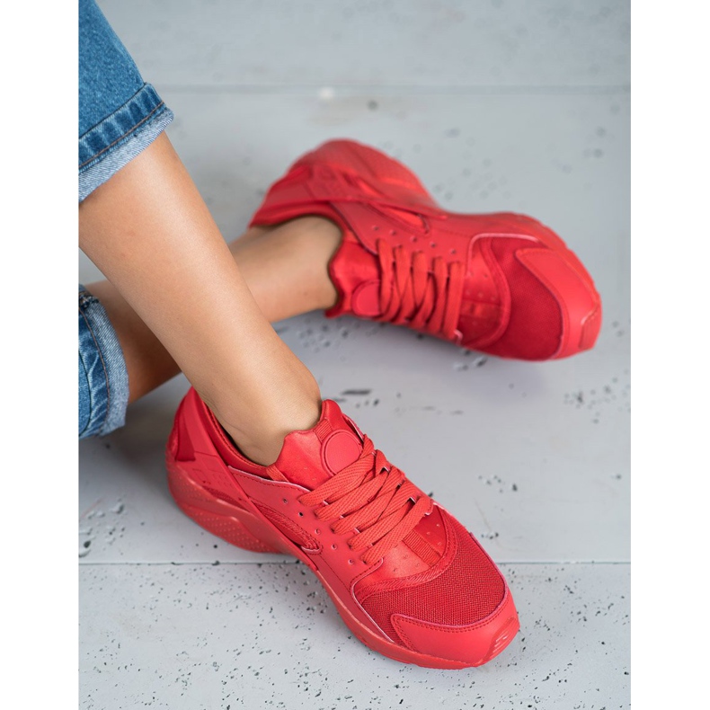 SHELOVET Scarpe sportive rosse rosso 2