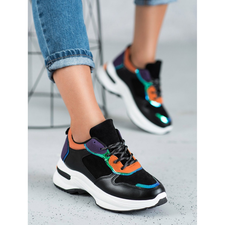 SHELOVET Scarpe da ginnastica casual nero 1