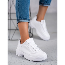 SHELOVET Scarpe sportive alla moda bianca 2