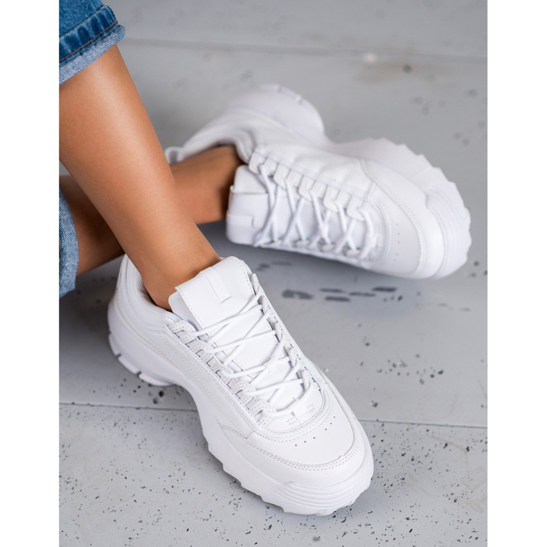 SHELOVET Scarpe sportive alla moda bianca 1