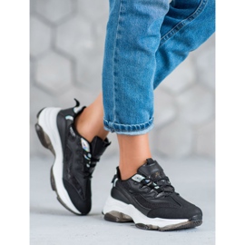 Kayla Sneakers allacciate con stampa serpente nero 1