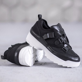 SHELOVET Scarpe sportive nere alla moda nero 1