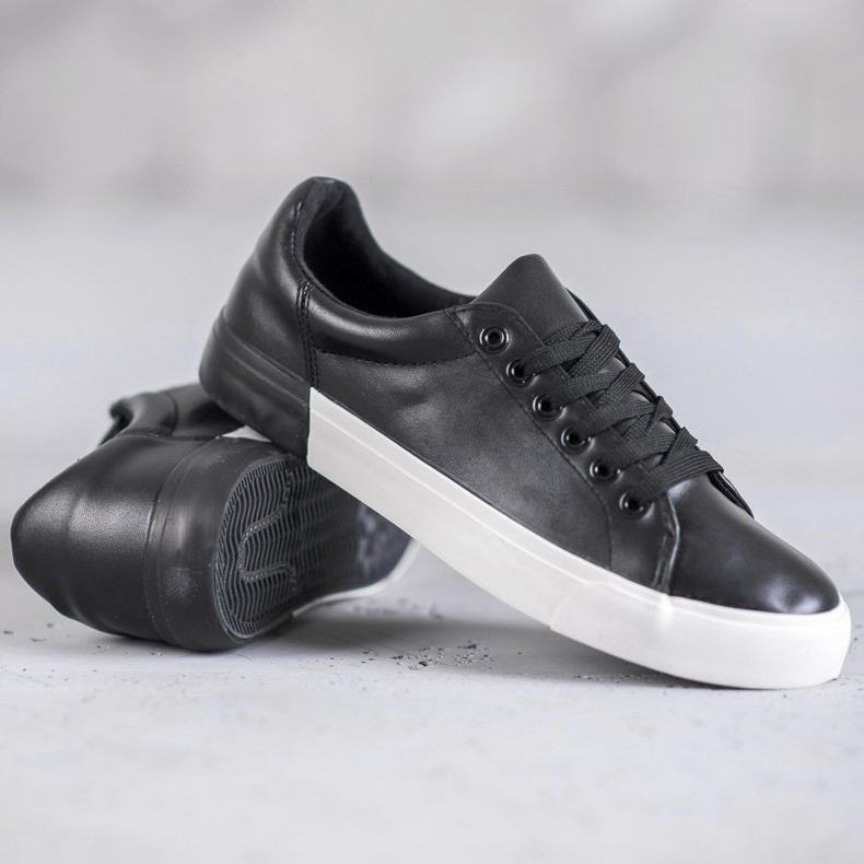 Bestelle Sneakers in ecopelle nero 1