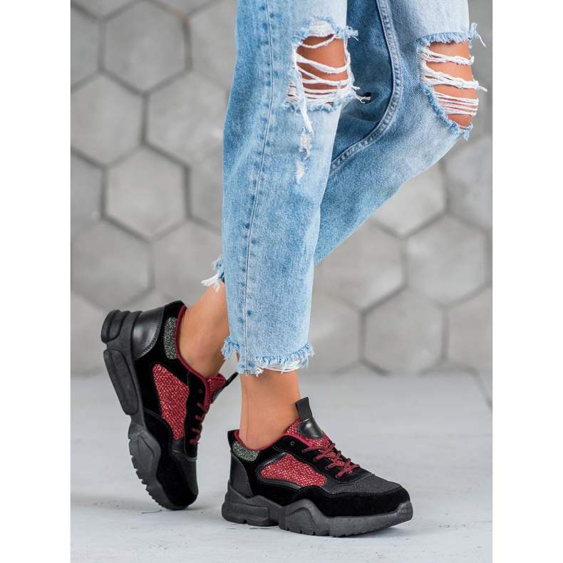 Muto Scarpe sportive lucide nero 1
