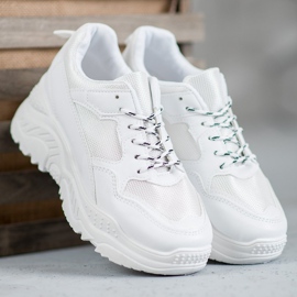 SHELOVET Scarpe da ginnastica bianche bianco 1