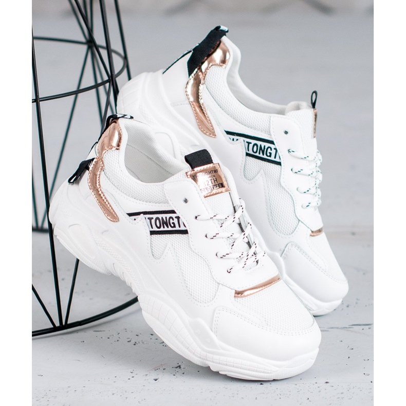 SHELOVET Scarpe sportive comode bianca 2