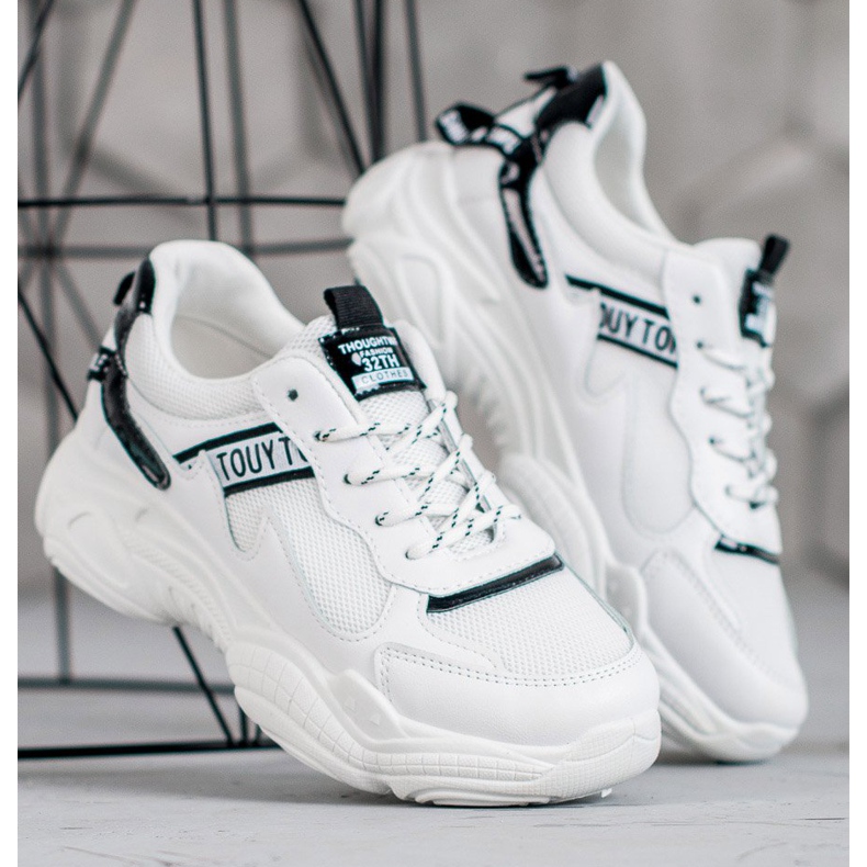 SHELOVET Scarpe sportive comode bianca 1