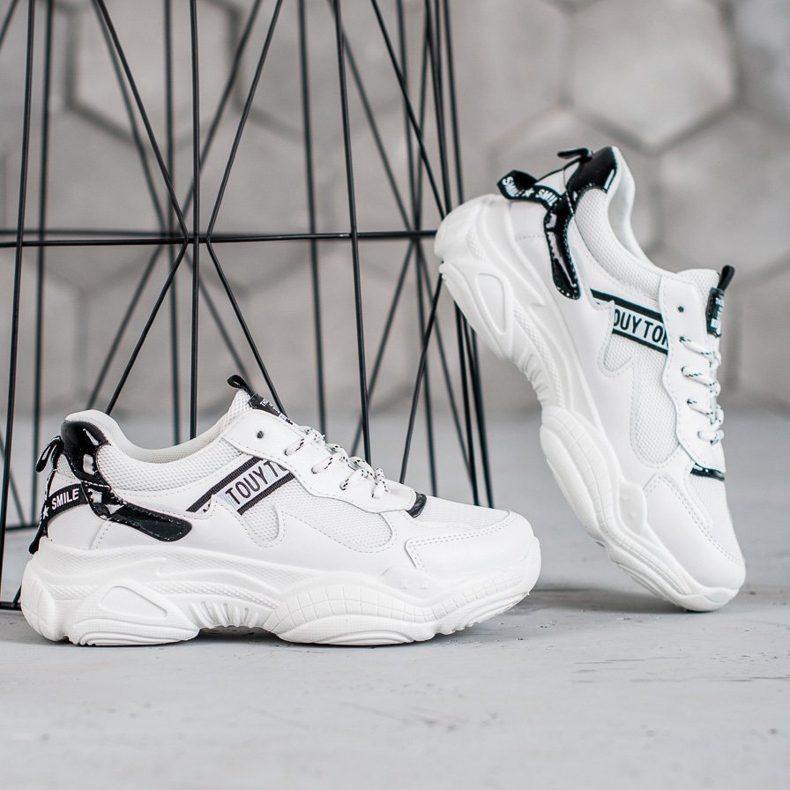 SHELOVET Scarpe sportive comode bianco 2