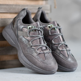 Muto Scarpe Sportive Con Glitter grigio 2