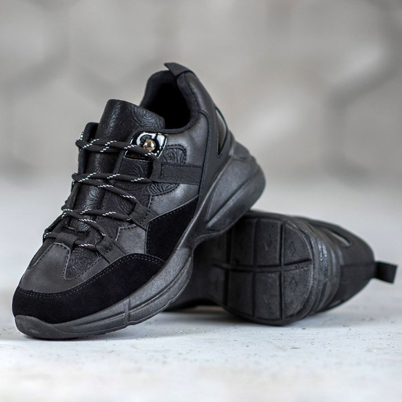 Muto Scarpe Sportive Con Glitter nero 1