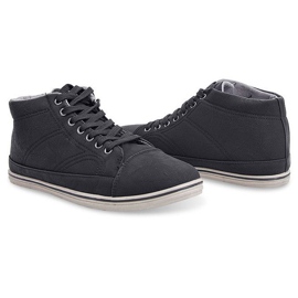 Sneakers alte alla moda 1173 nere nero 1