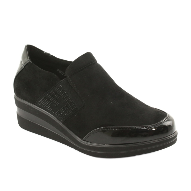 Scarpe nere sulla zeppa Sergio Leone 225 nero 1