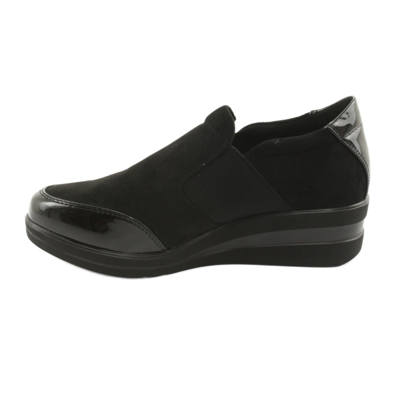 Scarpe nere sulla zeppa Sergio Leone 225 nero 2