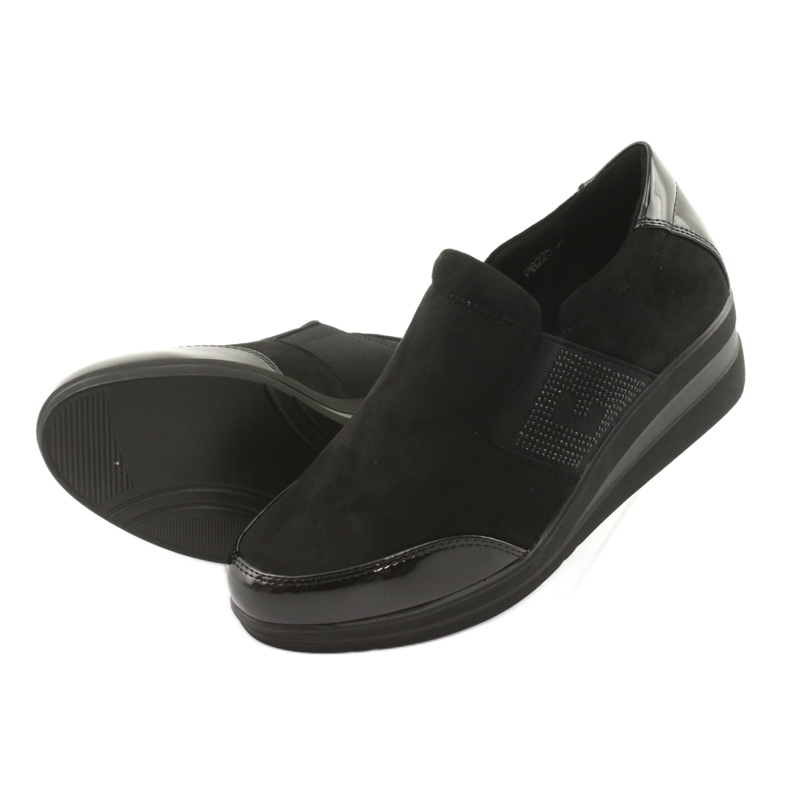 Scarpe nere sulla zeppa Sergio Leone 225 nero 4