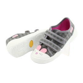 Scarpe per bambini Befado 907P108 rosa grigio 4