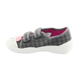 Scarpe per bambini Befado 907P108 rosa grigio 2